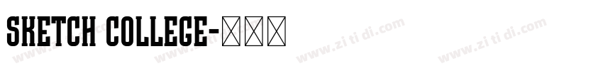 Sketch College字体转换